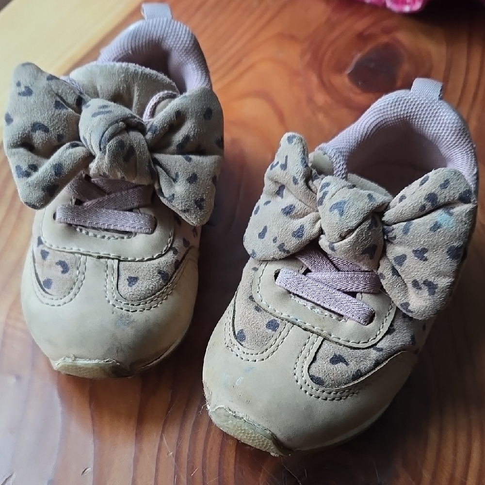 H&M Leopard Sneakers with Bow Detail